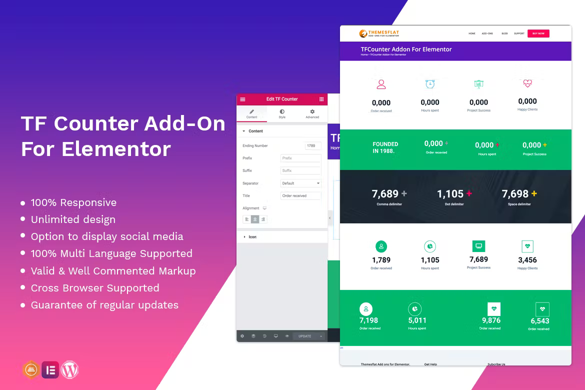 dwftjyhg Counter addon - widget for Elementor - Image 1