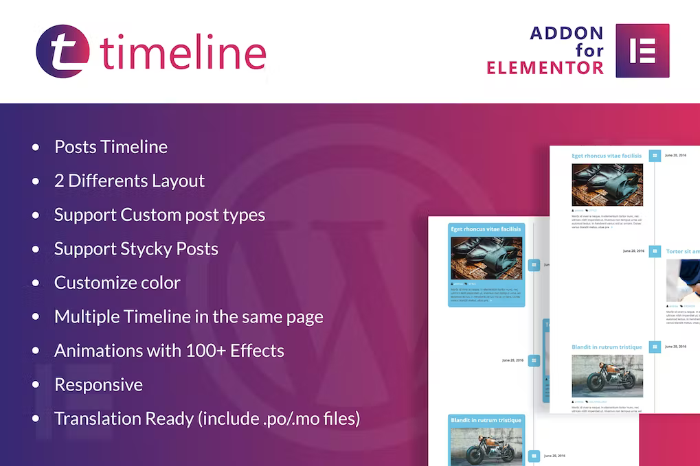 sxuacqxp Timeline for Elementor WordPress Plugin - Image 1