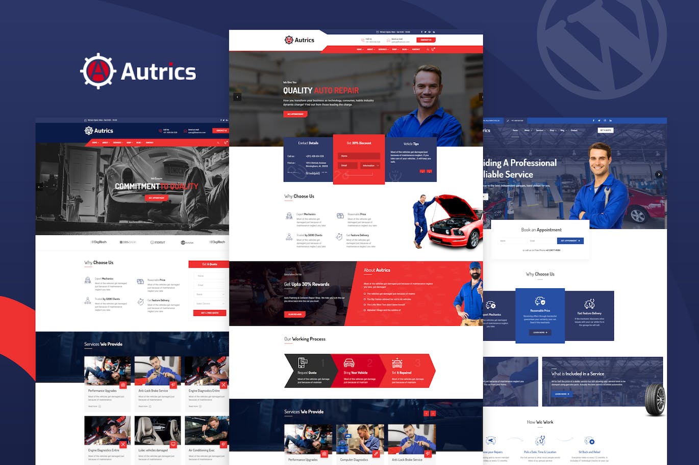 Autrics - Car Services and Auto Mechanic WordPress Theme Autrics | Car Services and Auto Mechanic WordPress Theme - Image 1