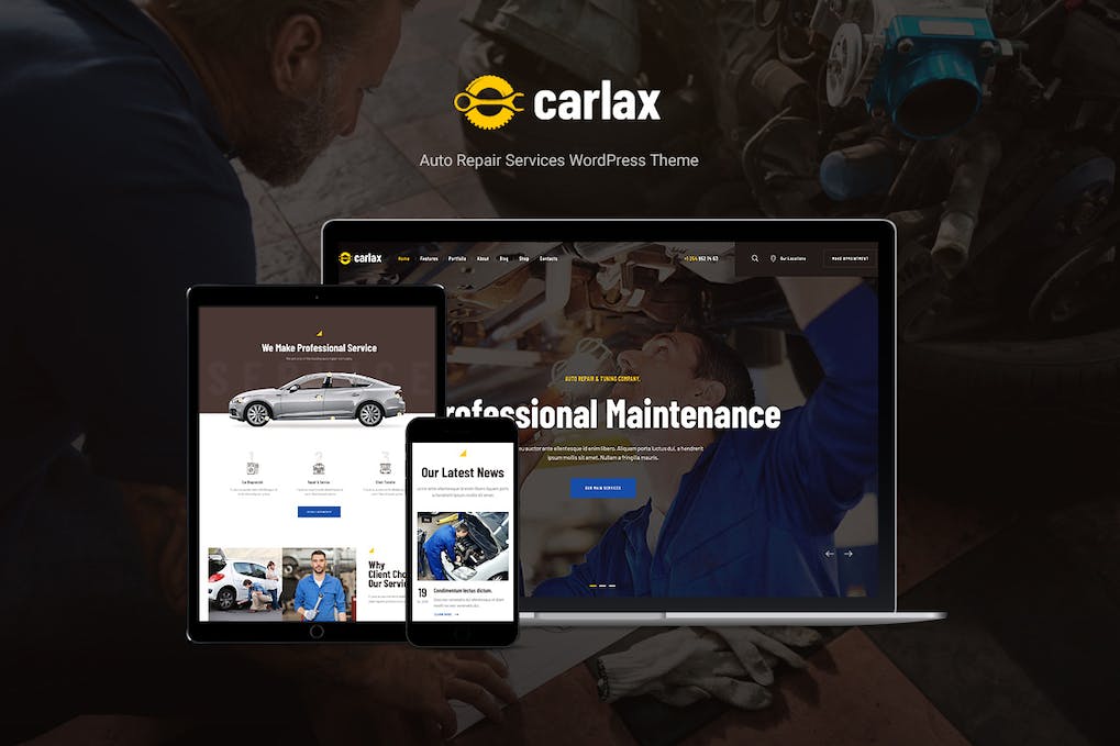 Carlex Carlax | Car Parts Store & Auto Service WordPress Theme - Image 1