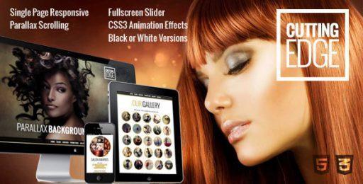 Cutting-Edge Cutting Edge Responsive Parallax WordPress Theme - Image 1