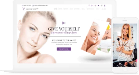 Salon-WordPress-Theme-450x243-1 Salon WordPress Theme - Image 1