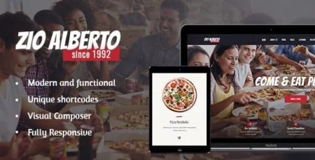 Zio-Alberto-450x229-1 Zio Alberto | Pizza Restaurant, Cafe & Bistro Theme - Image 1