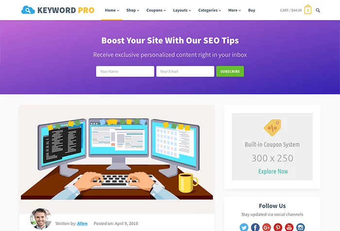 keyword HappyThemes Keyword Pro - Image 1