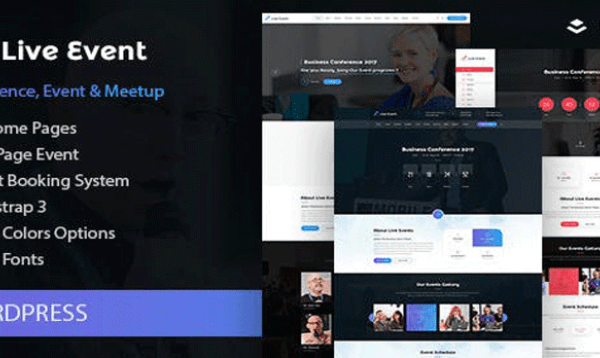 Live Event – Single Conference, Event, Meetup WordPress Theme