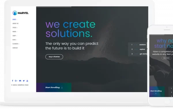 Marvel Creative WordPress Theme