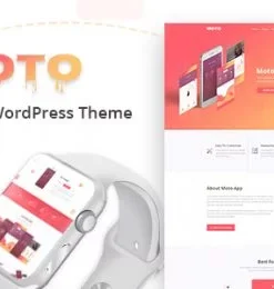 Moto - App Landing Page WordPress Theme