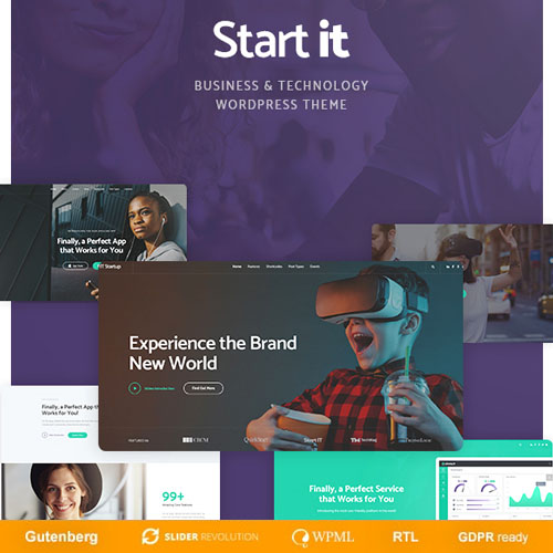 start-it Start It – Technology & Startup WP Theme - Image 1