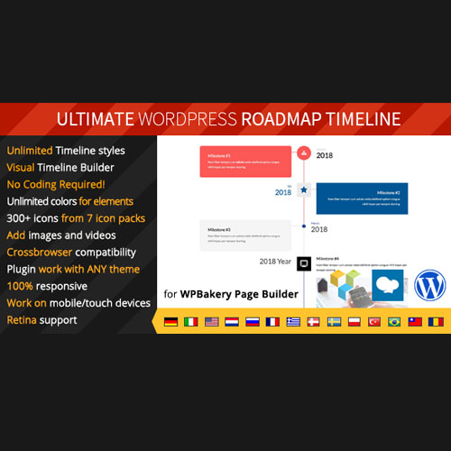 UltimateRoadmap Ultimate Roadmap Timeline – Responsive WordPress Timeline plugin - Image 1