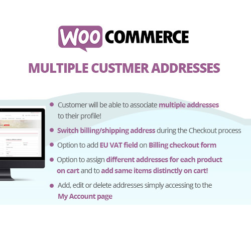 WooCommerce-Multiple-Customer-Addresses WooCommerce Multiple Customer Addresses & Shipping - Image 1