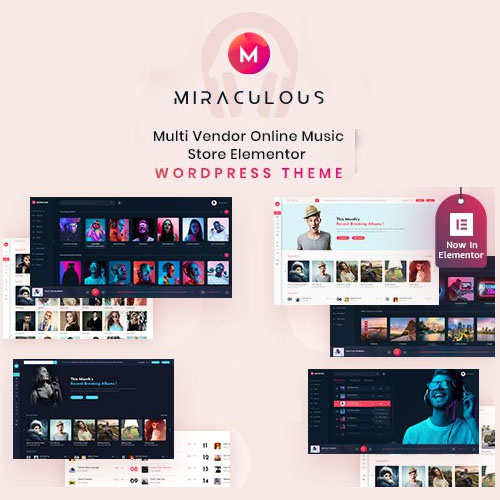 Miraculous Miraculous - Multi Vendor Online Music Store Elementor WordPress Theme - Image 1