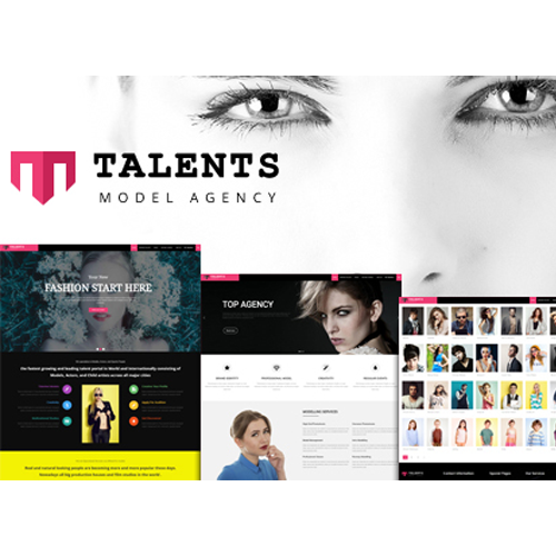 Talents - Model Agency WordPress CMS Theme Talents - Model Agency WordPress CMS Theme - Image 1